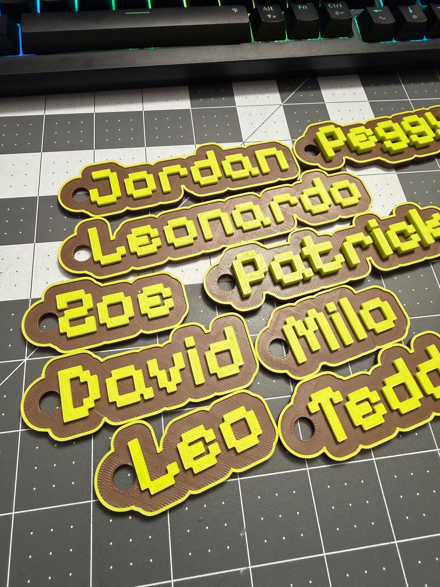 Custom 3D Printed Name Tag
