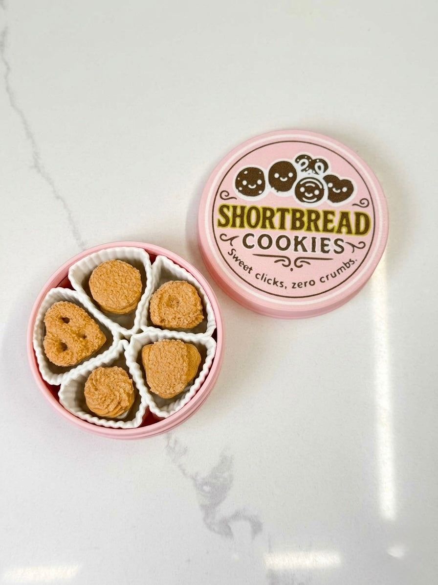 3D Printed Shortbread Cookie Fidget Clicker
